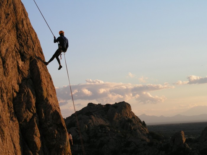 Rappelling At Duke Nose