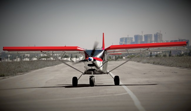 Microlight Aircraft Flying