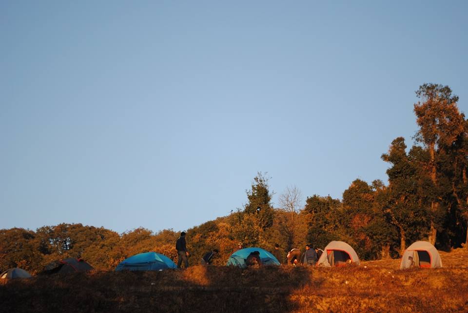 camping in Nag Tibba Trek