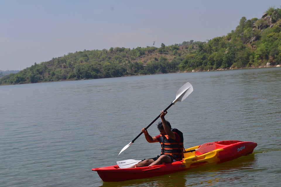 kayaking manchinbele dam trip 12