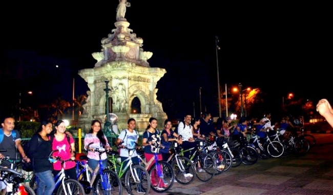 Midnight Cycling in Mumbai