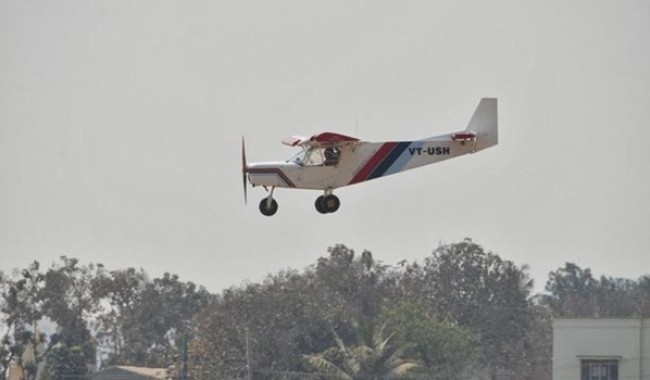 Microlight Aircraft Flying