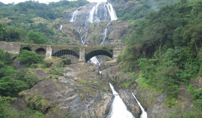 Dudhsagar Waterfall in Goa, Jeep safari, Spice plantation