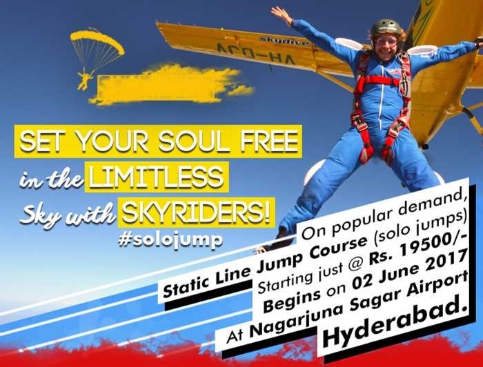 Skydiving Solo Jump Course at Nagarjuna Sagar Airport Hyderabad