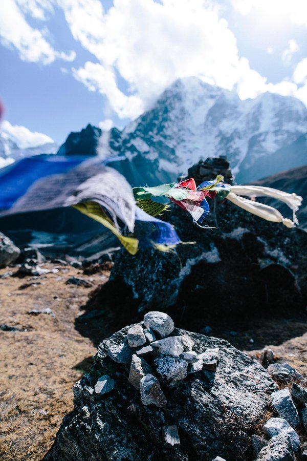 Memorial to those who lost their lives on Everest